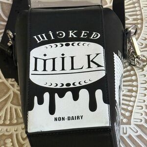 Wicked Milk Black and White Crossbody Bag